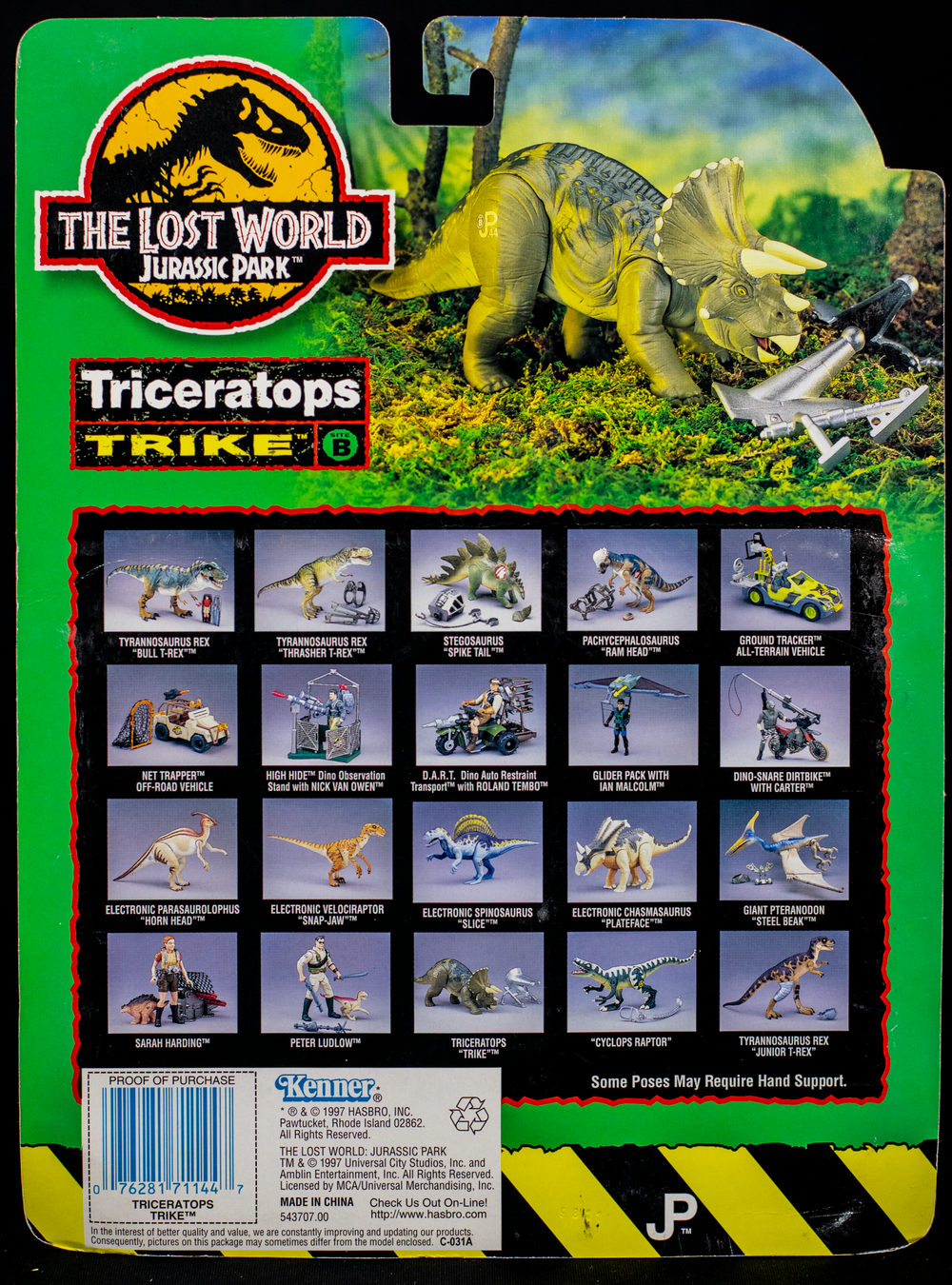Jurassic Park: The Lost World Triceratops "Trike"
